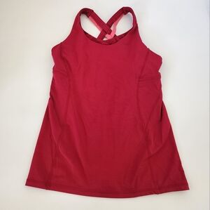 Lululemon Stash and run magenta tank top size 8